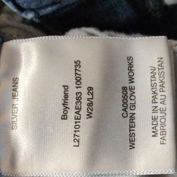 Ladies Silver jeans size 28 x 29 - Picture 3 of 6